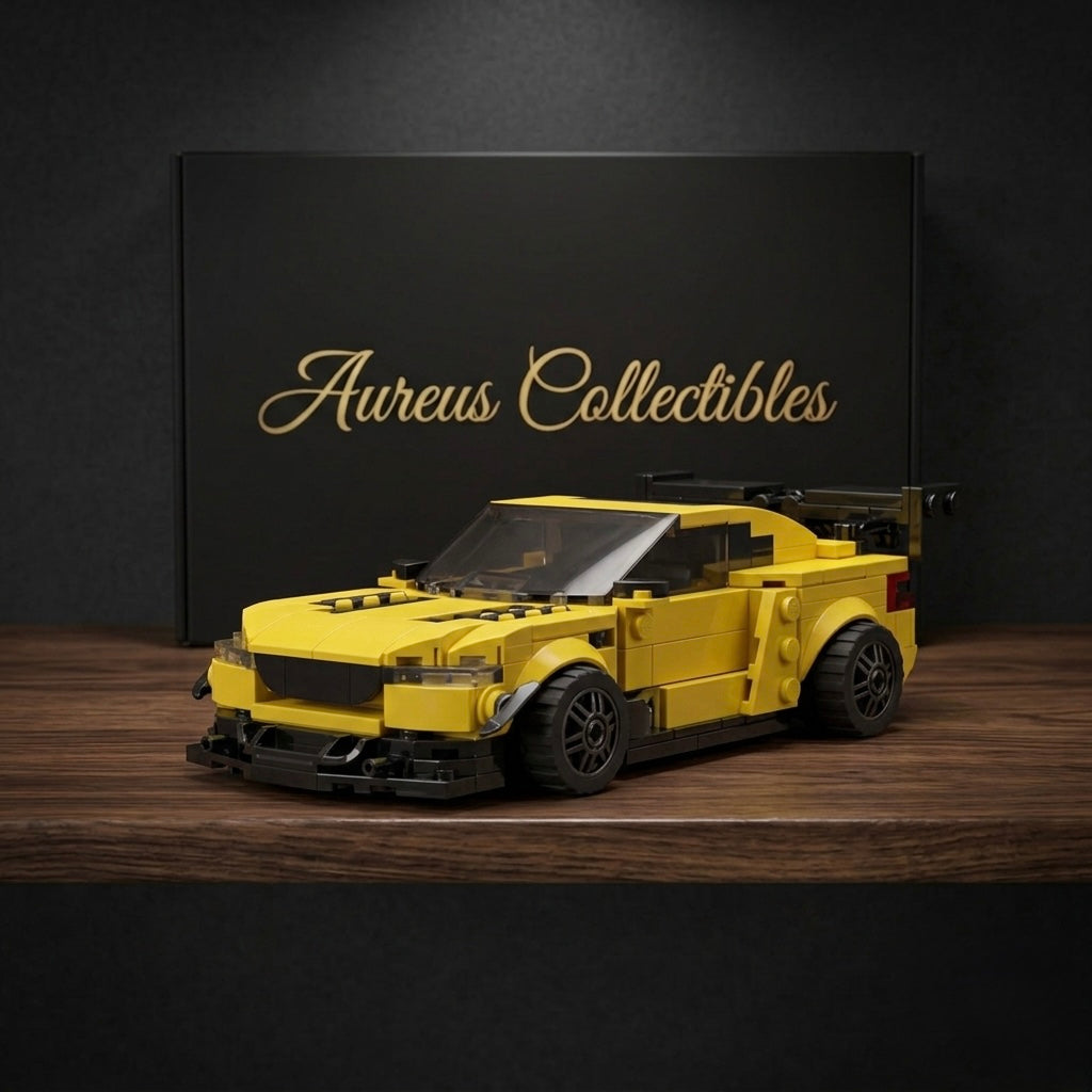 Yellow Street Racer MOC Builder Kit — 384 Pieces