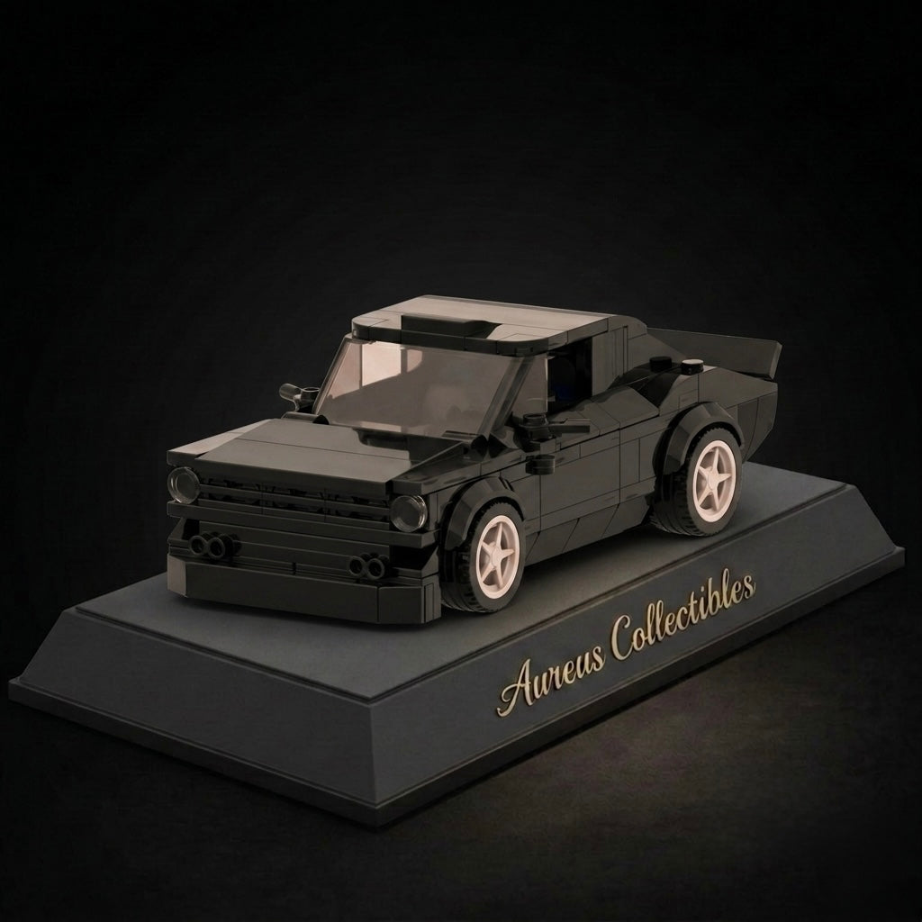 Assembled Plastic Car Model Display